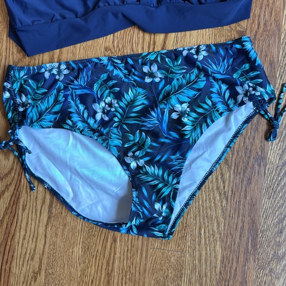 Yonique Tankini Swimsuits for Women Tummy Control Two Piece Swimwear - Picture 3 of 7